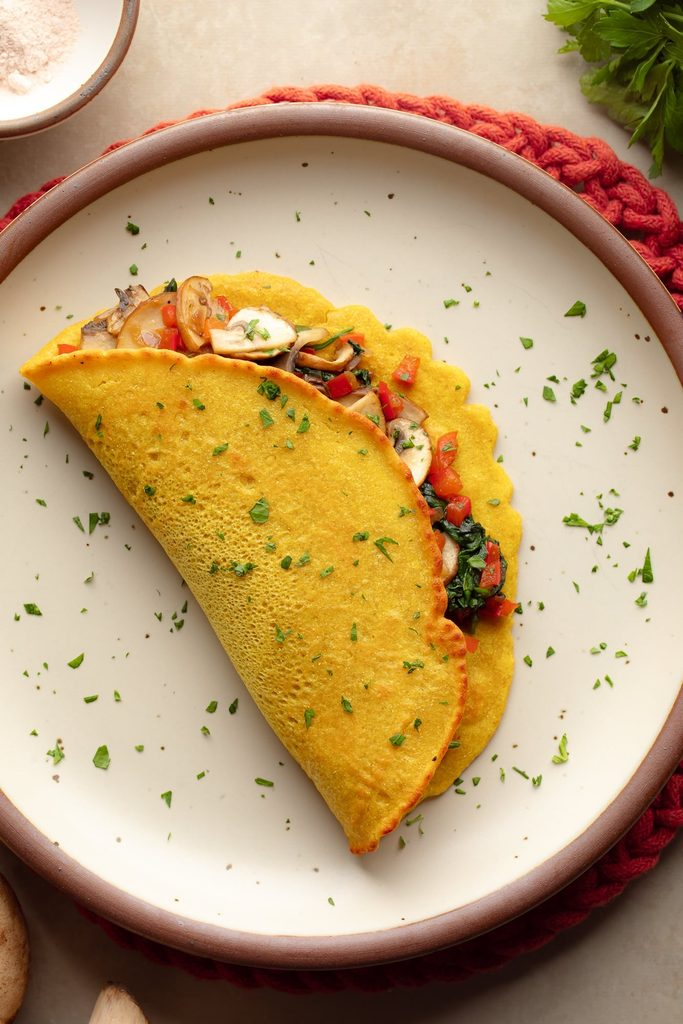 vegan Omlette with Chickpea
